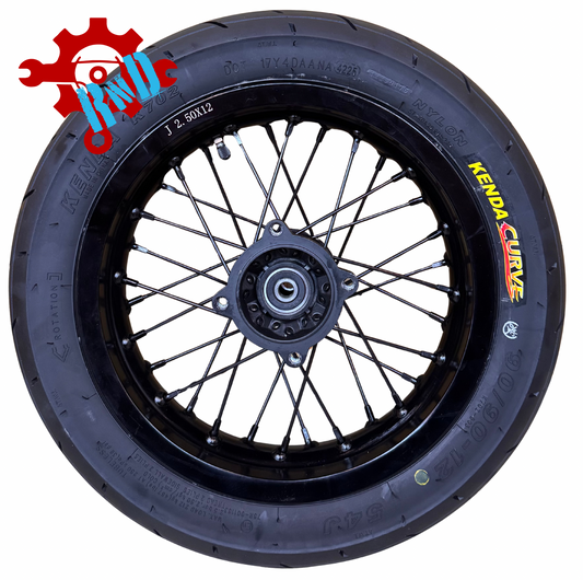 Razor MX or SX 12" Front Supermoto Wheel Kit