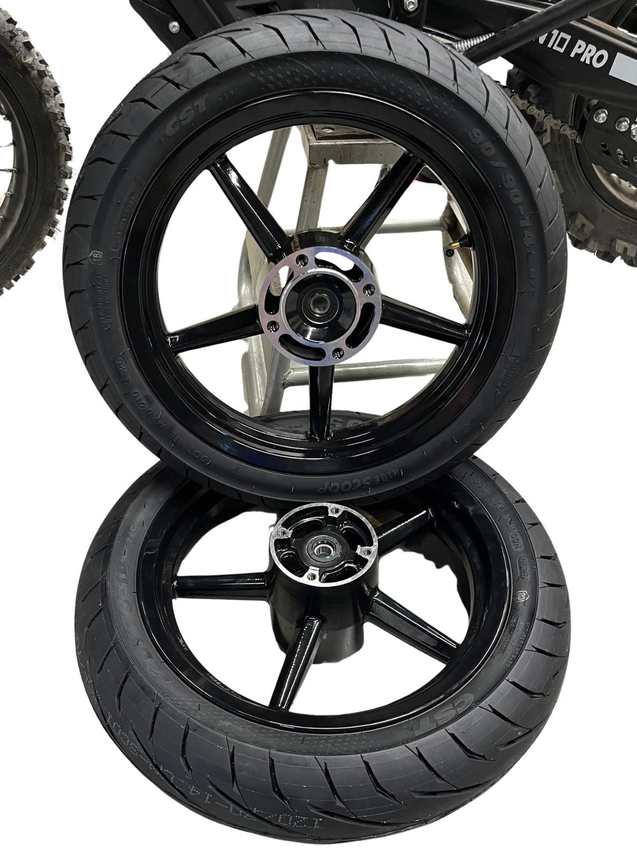 14” Supermoto Wheel Kit for Yozma IN10 PRO - CST tires