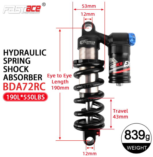 Fastace BDA72RC Rear Shock