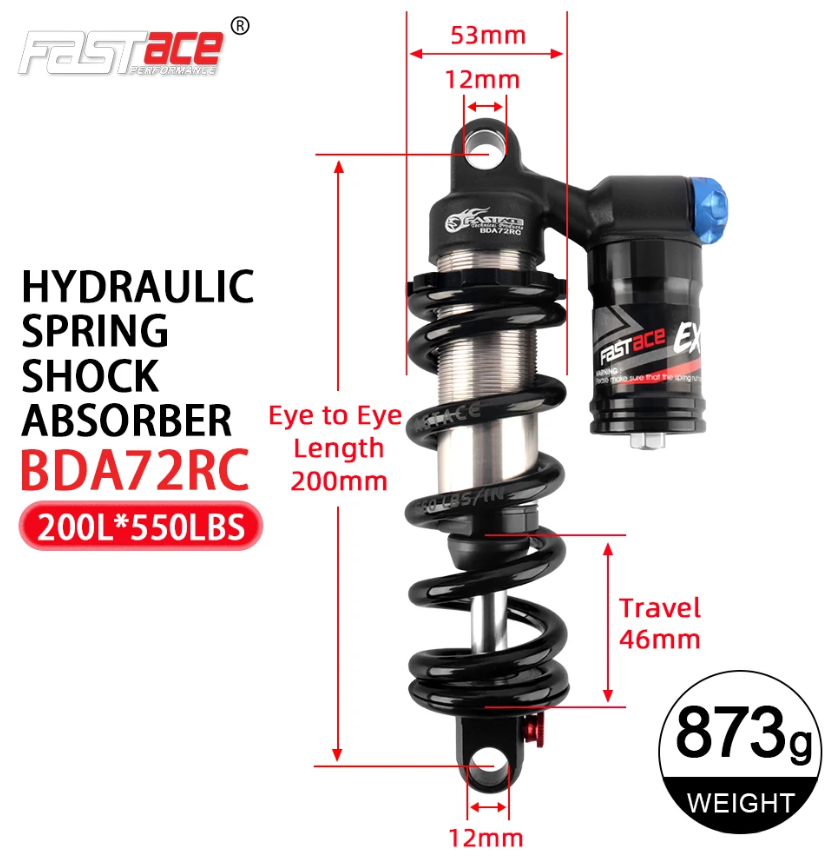 Fastace BDA72RC Rear Shock