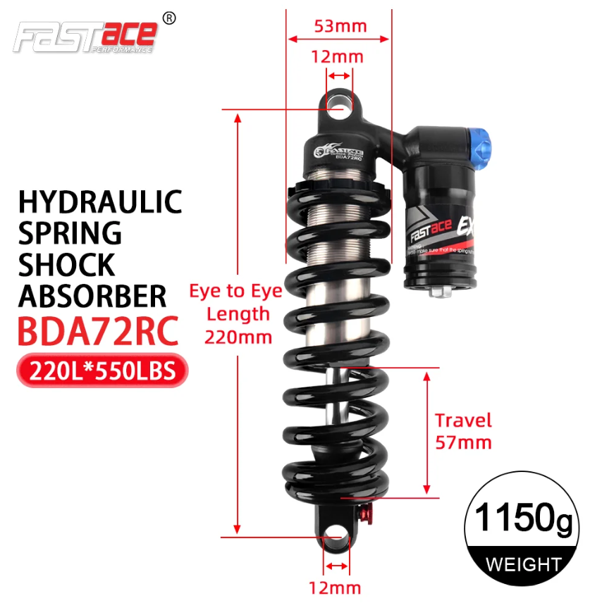 Fastace BDA72RC Rear Shock
