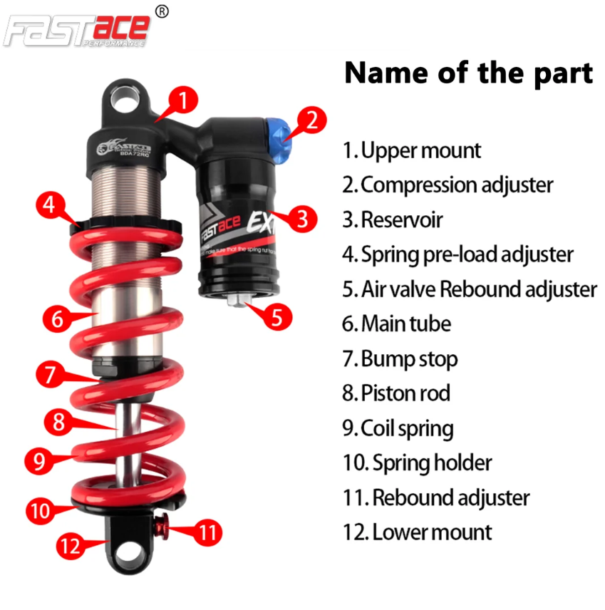 Fastace BDA72RC Rear Shock