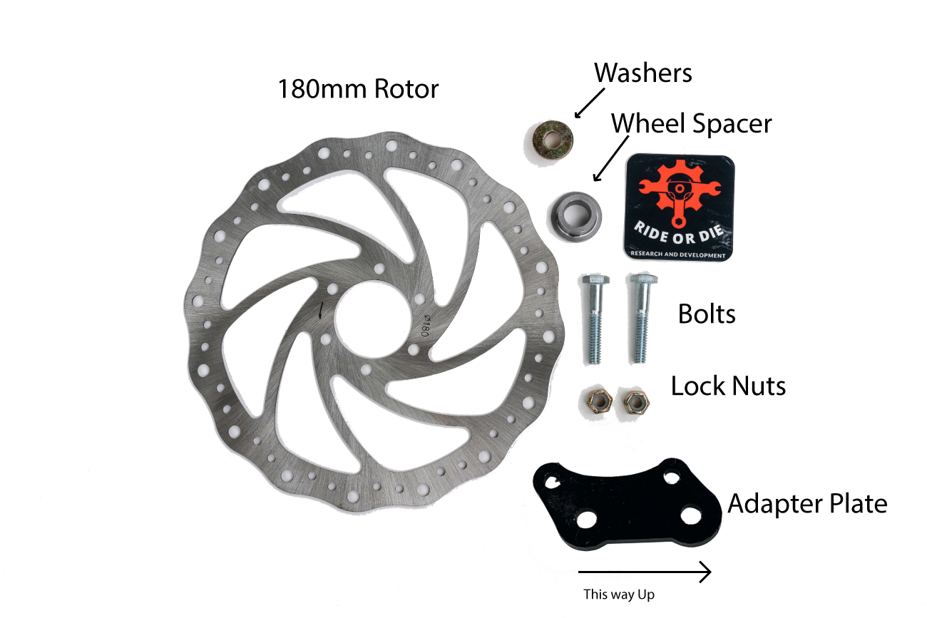 Brake Adapter Kit for Zoom Brakes to RnD Forks